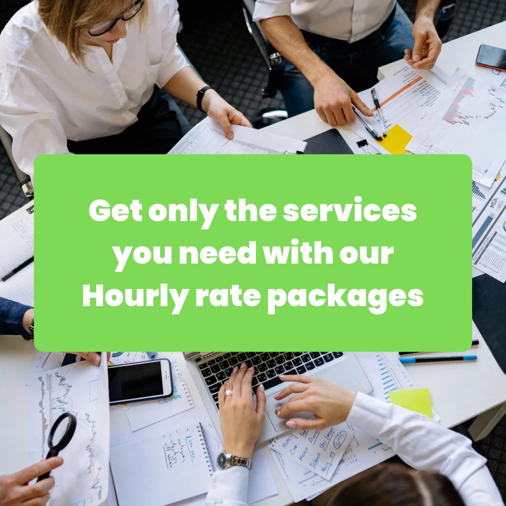 3 Flexible hour rate option to Control your budget with our hourly rate services